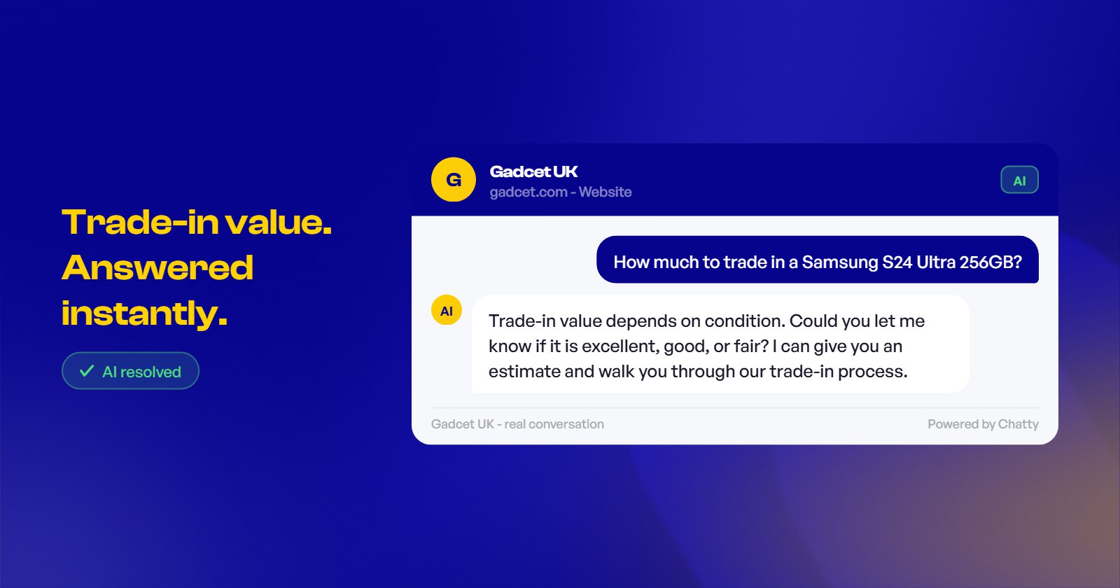 gadcet x chatty ai in action