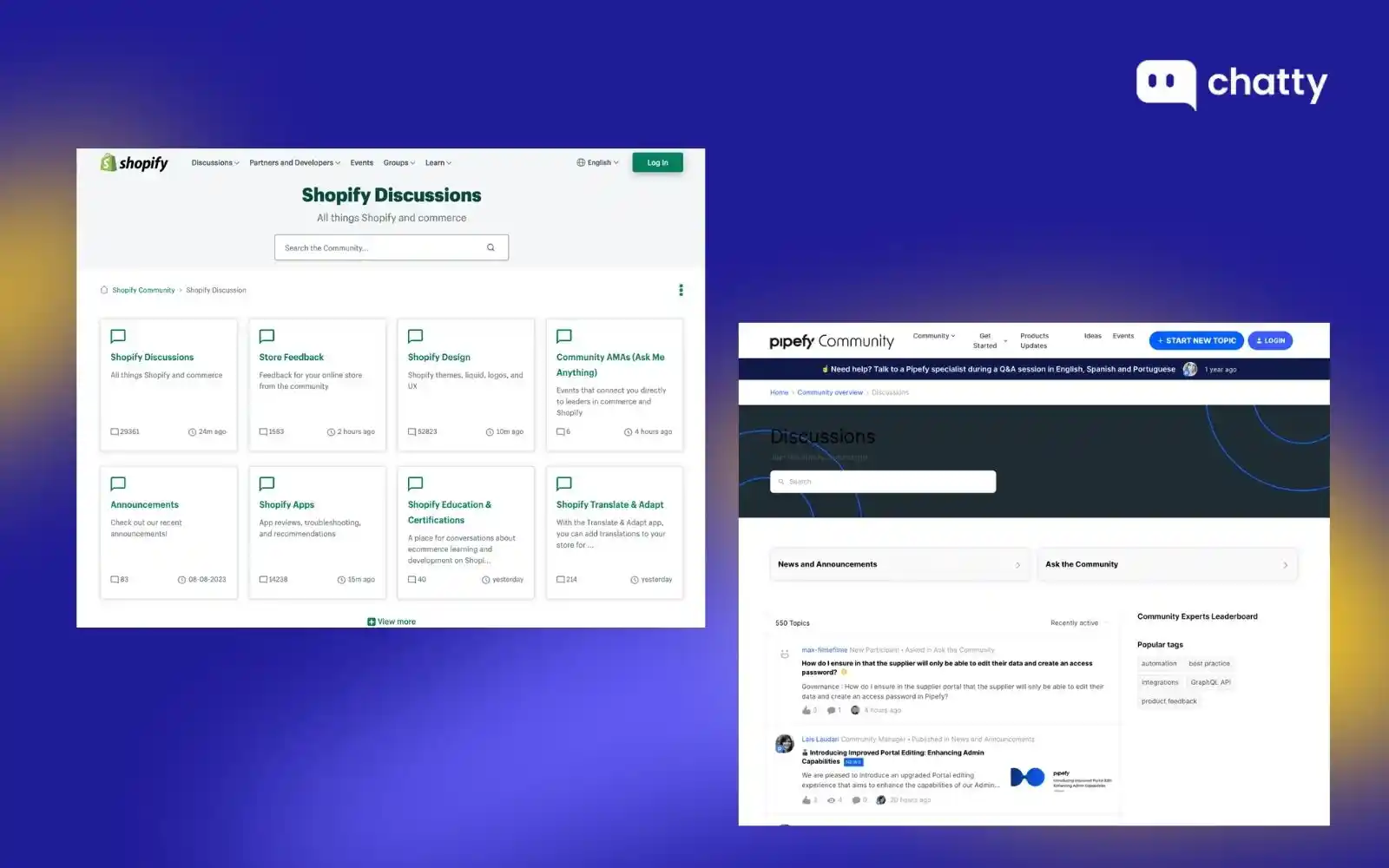 community forums peer support