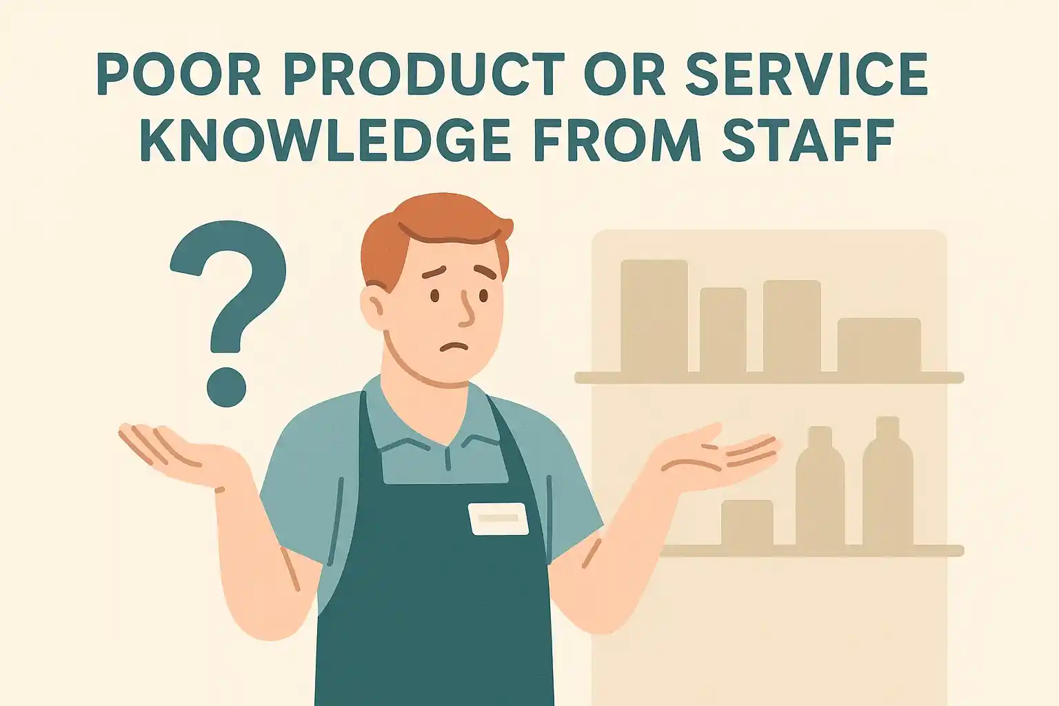 poor staff product knowledge example