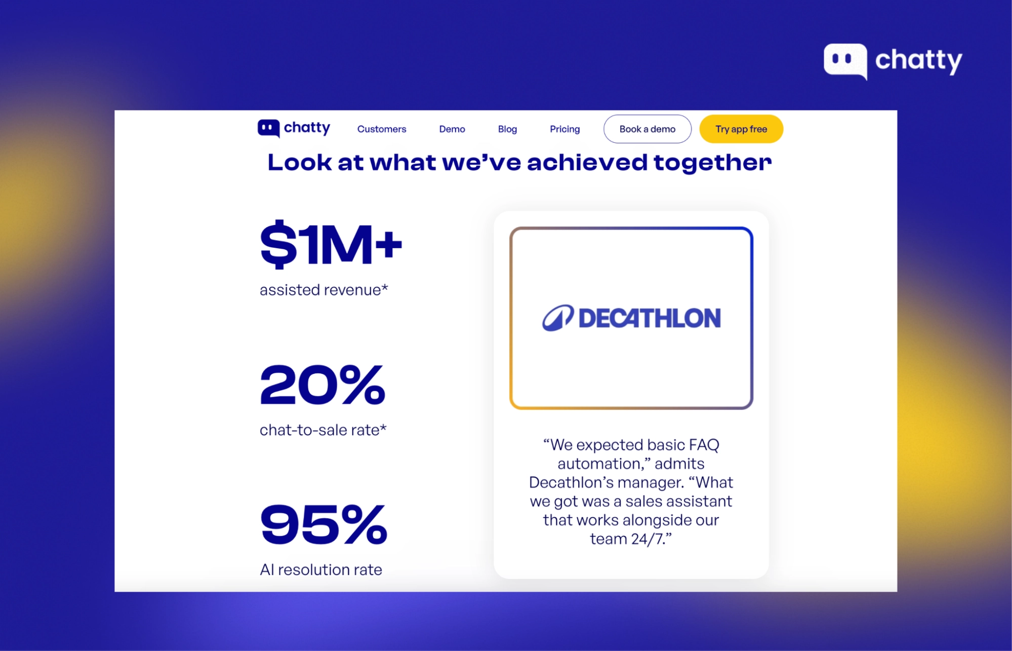 chatty decathlon case study ai sales results