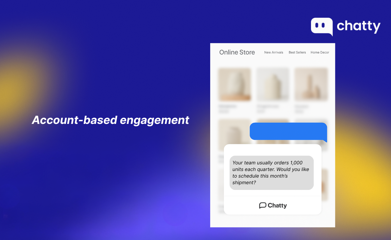 b2b ecommerce ai use case conversational account based engagement