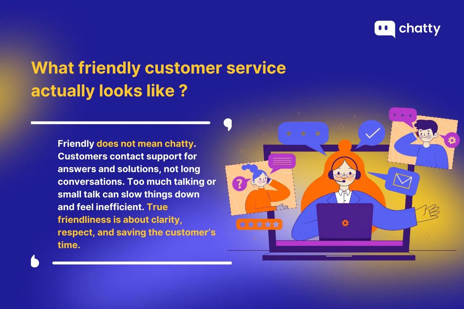 What friendly customer service actually looks like